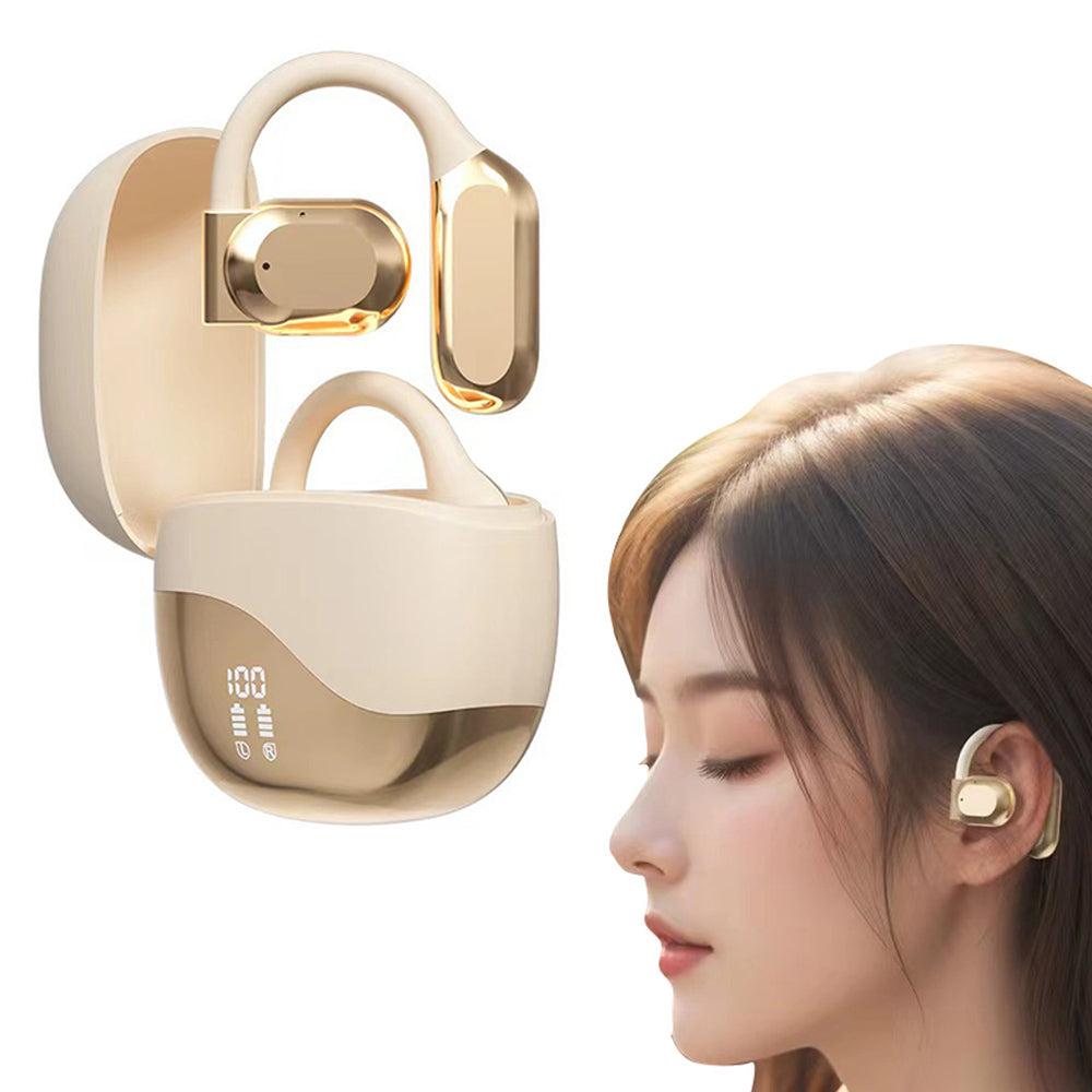Wireless Bone conduction Headphones Bluetooth Open Ear Sport Earphone Nude