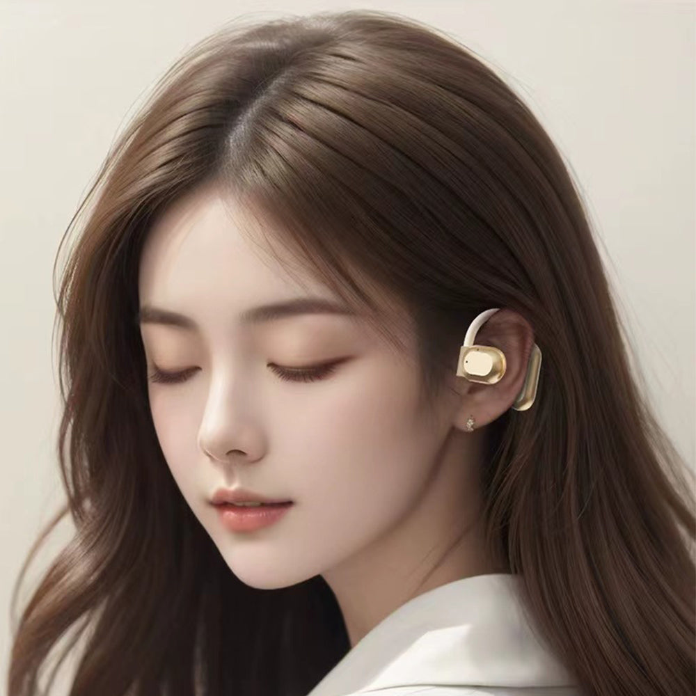 Wireless Bone conduction Headphones Bluetooth Open Ear Sport Earphone Nude