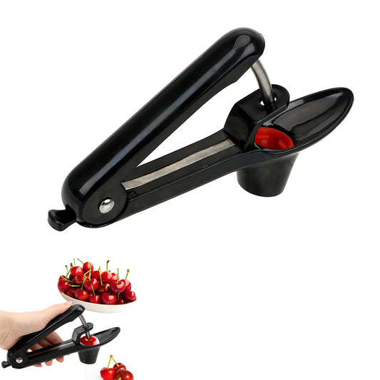 Cherry Pitter Remover Kitchen Tools Clamp Seed Core Pit Olive Stone Corer Black