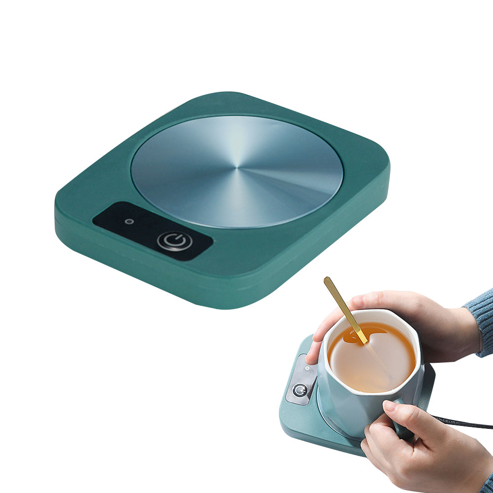 Electric Coffee Mug Warmer Lightweight Milk Heating Plate Cup Heater Pad Green