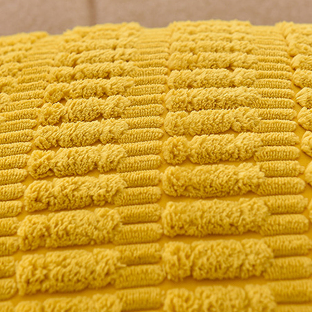 45x45cm Corduroy Solid Throw Pillow Cover Cushion Case Sofa Couch Decor Yellow