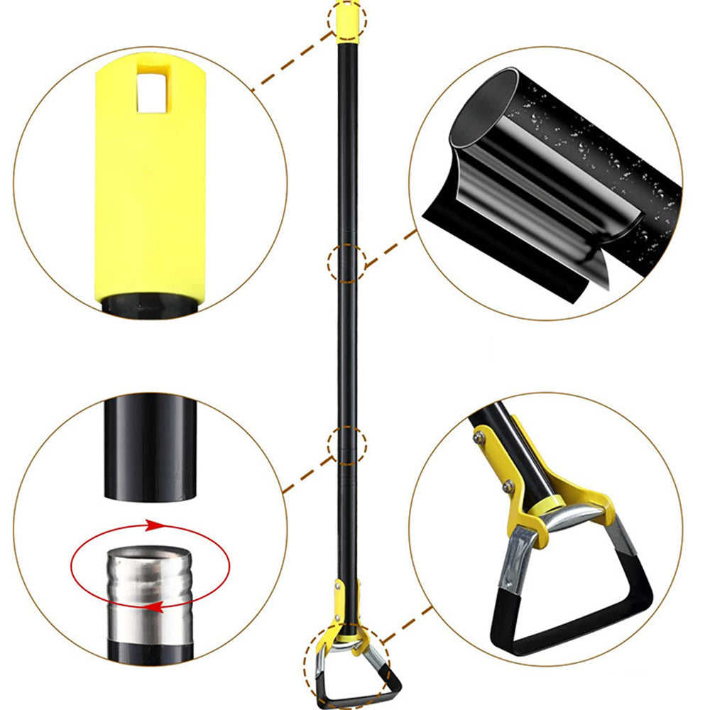 1.2m Garden Hula Hoes Stainless Steel Sharp Stirrup Ring Hoe with Triangle Head