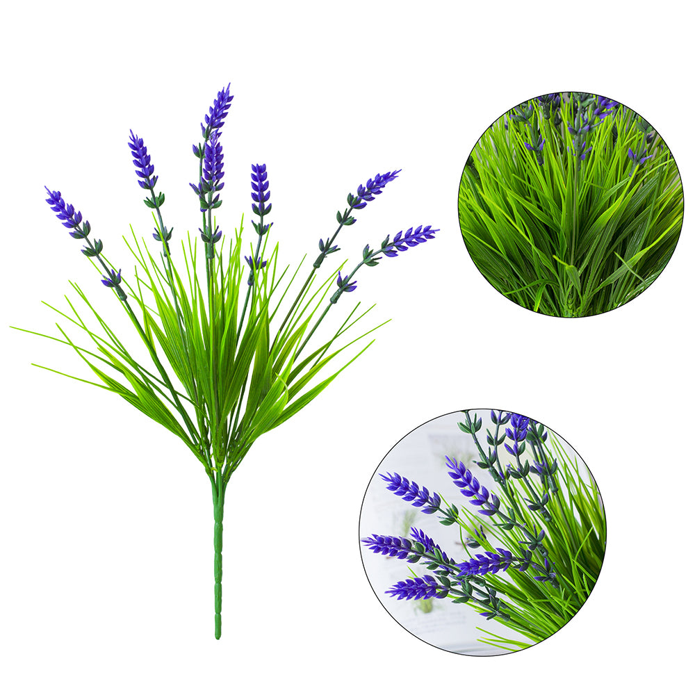 10Pcs Artificial Flower Faux Plastic Fake Plant for Home Garden Wall Decor