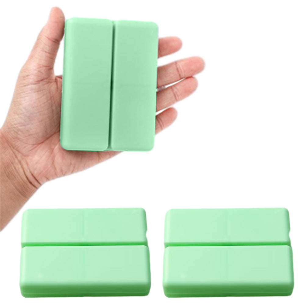 2Pcs Pill Box Medicine Organizer Storage Dispenser Case Tablet Container Green