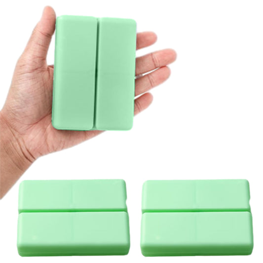 2Pcs Pill Box Medicine Organizer Storage Dispenser Case Tablet Container Green