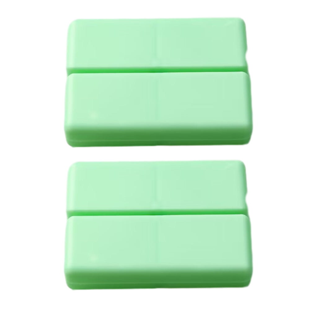 2Pcs Pill Box Medicine Organizer Storage Dispenser Case Tablet Container Green