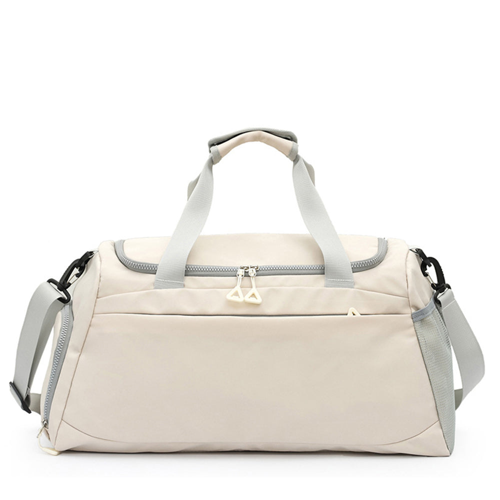 Duffle Bag Taekwondo Travel Duffel Bag Large Capacity Gym Sports Bag Beige