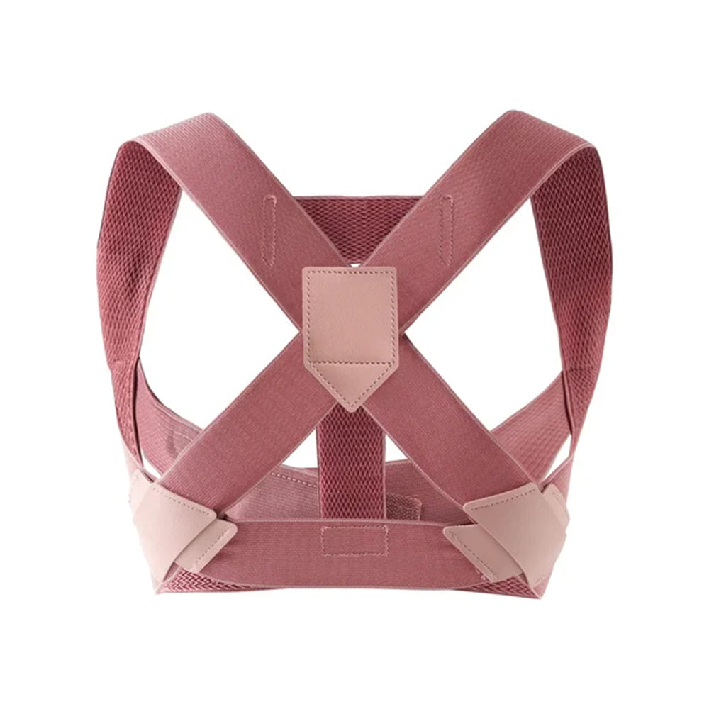 Posture Corrector Clavicle Support Back Straight Shoulders Brace Strap Pink S