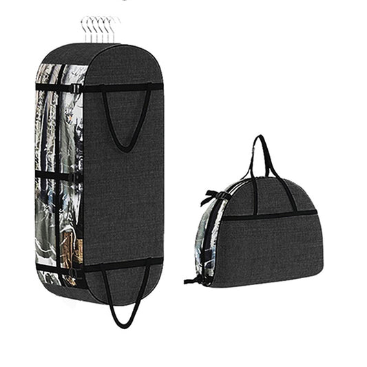 Dust-Resistant Storage Bag Garment Dress Cover Suit Clothes Coat Protector Black