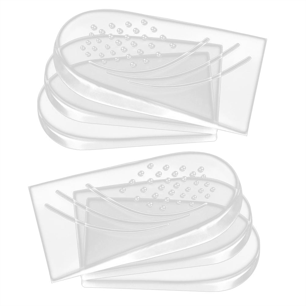 Heel Cup Cushion Insoles for Pain Relief Shoe Wedge Insert for Plantar L