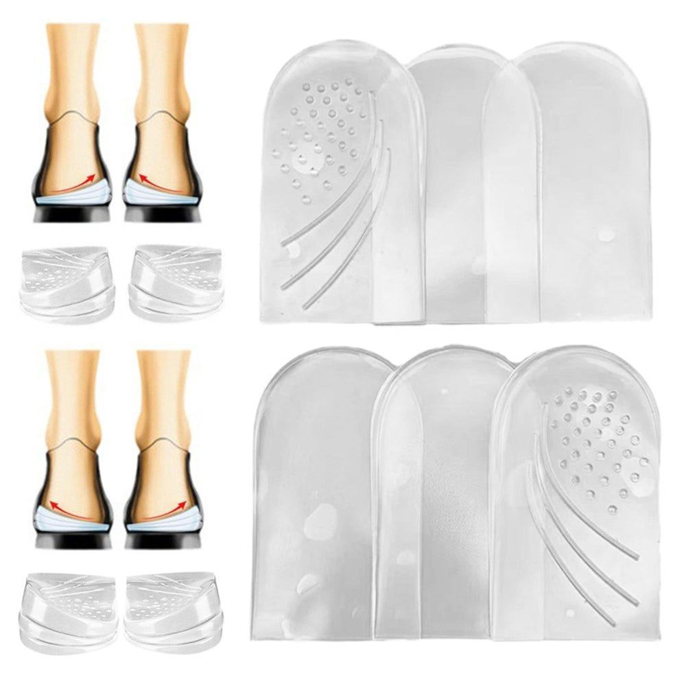 Heel Cup Cushion Insoles for Pain Relief Shoe Wedge Insert for Plantar S