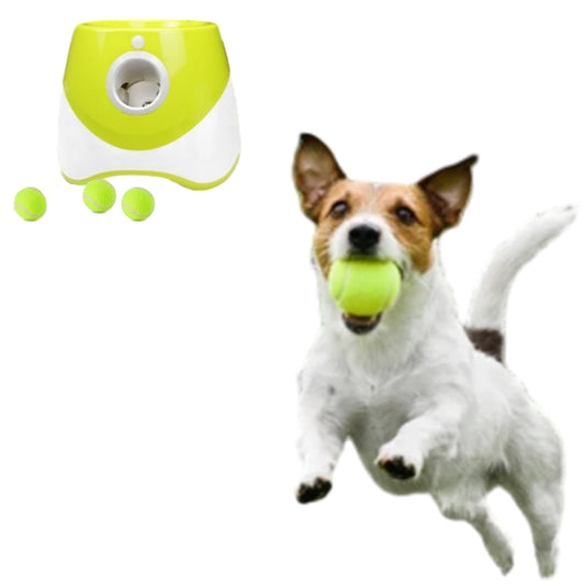 Dog Ball Launcher Thrower Automatic Tennis Fetch Throwing Machine Light Green