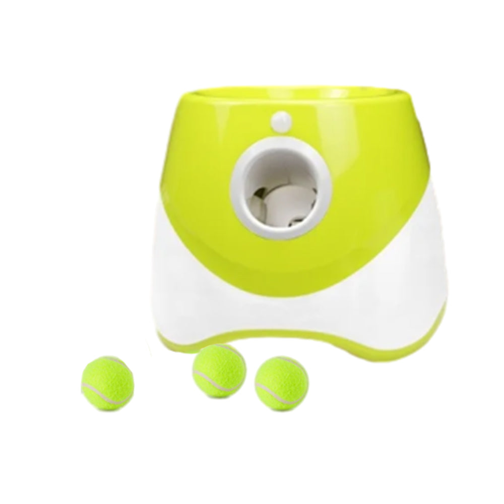Dog Ball Launcher Thrower Automatic Tennis Fetch Throwing Machine Light Green