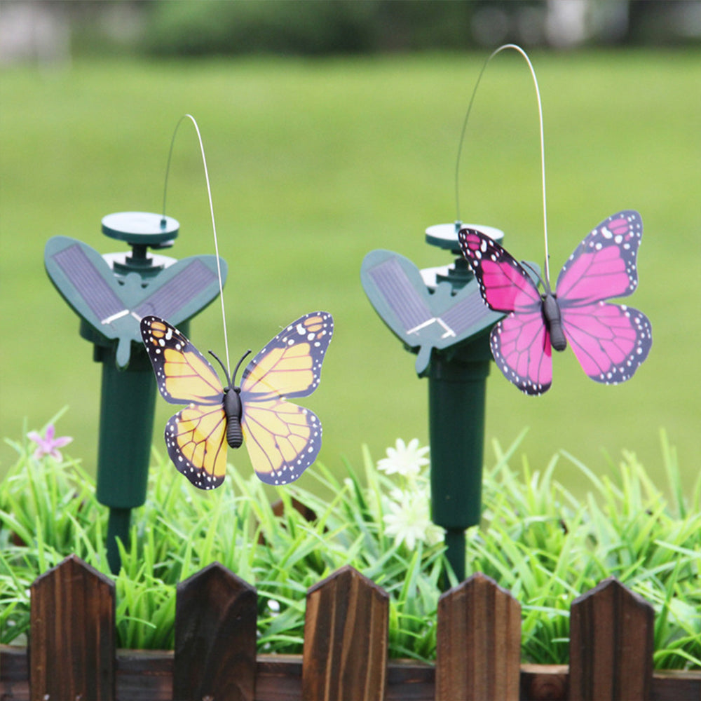 Solar Flying Butterfly Fluttering Garden Decoration for Farmland Courtyard