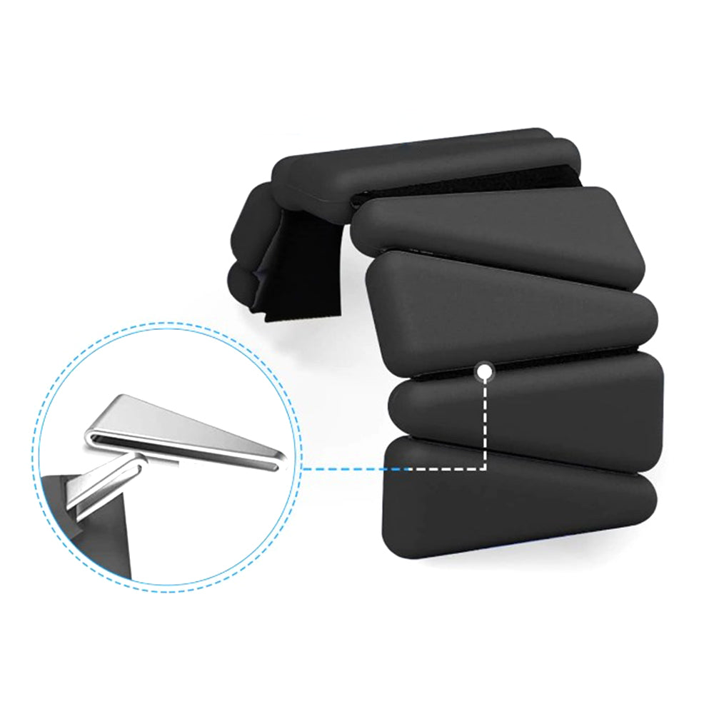 2Pcs Wrist Ankle Weights Set Adjustable Wearable Ankle Weights Black