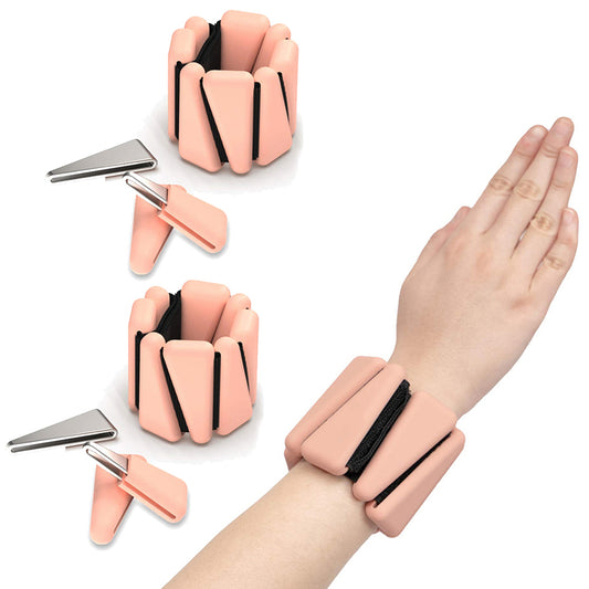 2Pcs Wrist Ankle Weights Set Adjustable Wearable Ankle Weights Nude