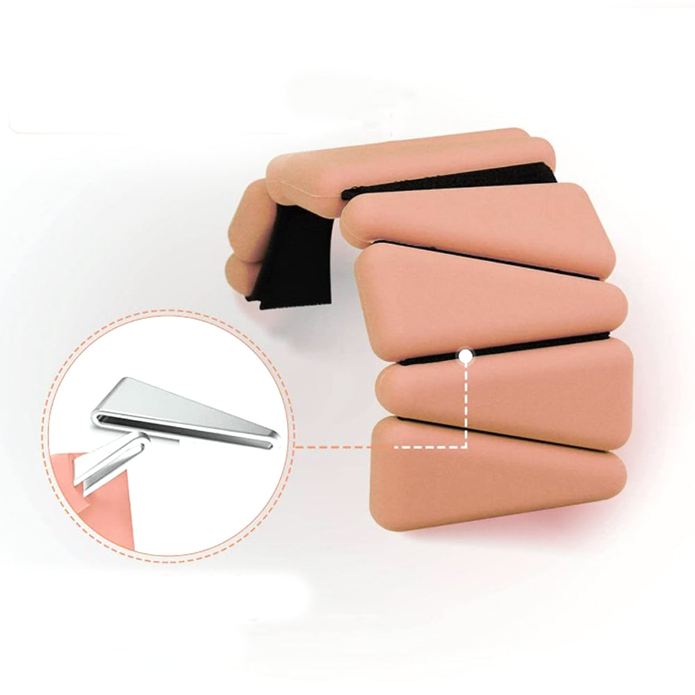 2Pcs Wrist Ankle Weights Set Adjustable Wearable Ankle Weights Nude