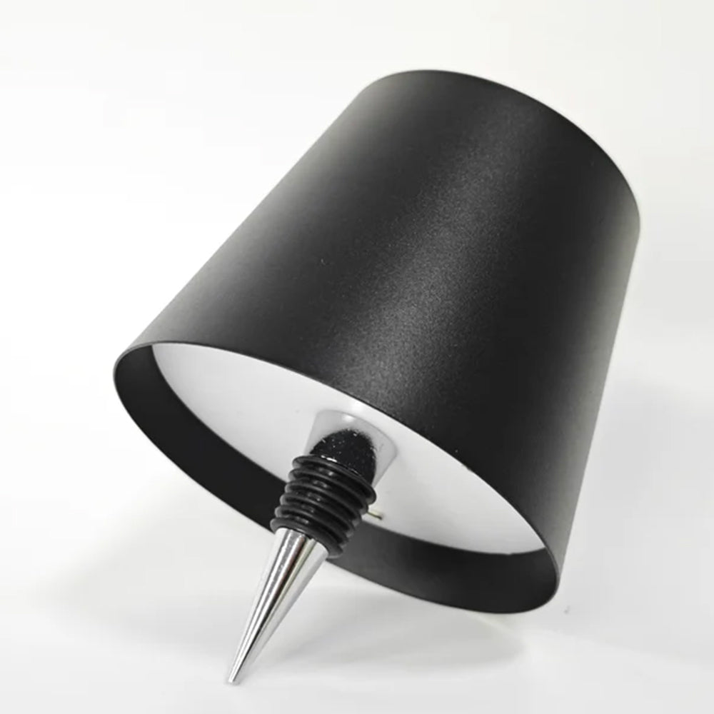 Wireless Pridola Bottle Lamp 3Color LED Stepless Dimmable Wine Bottle Lamp Black