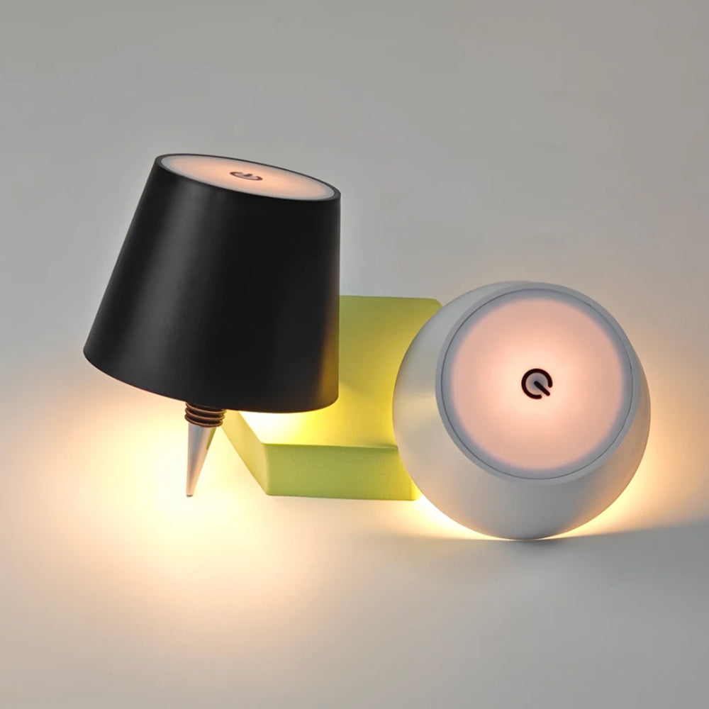 Wireless Pridola Bottle Lamp 3Color LED Stepless Dimmable Wine Bottle Lamp Black