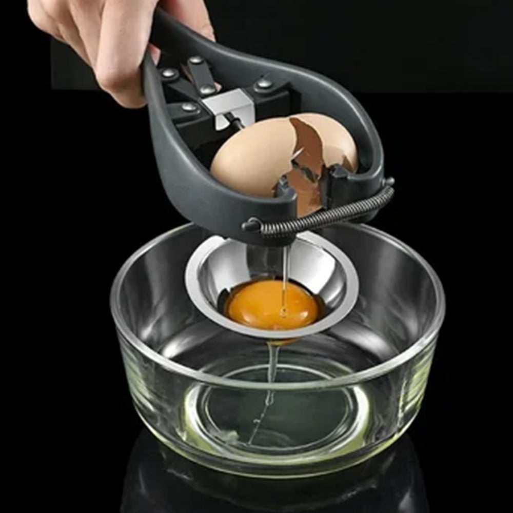 2Pcs Automatic Egg Cracker Stainless Steel Egg Opener Kitchen Eggshell Cutter