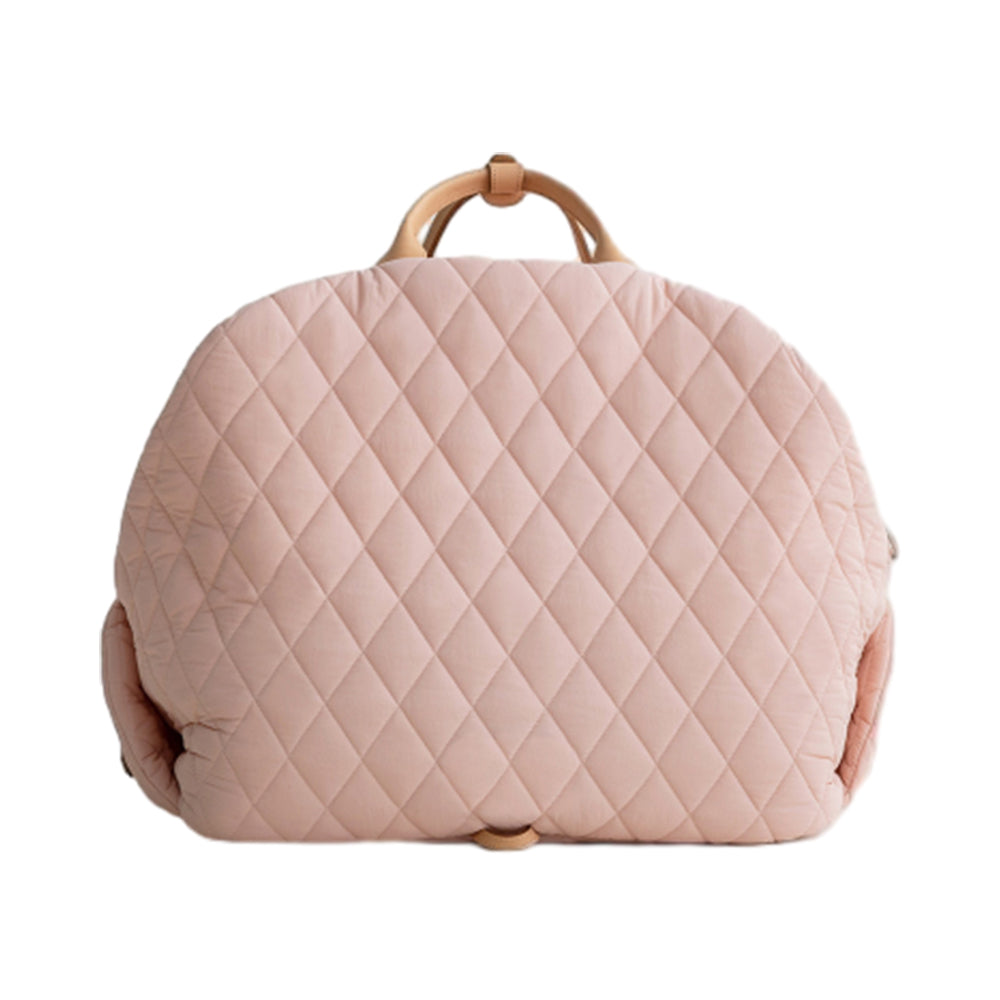 Soft Dog Car Seat Booster Pet Travel Bed Bag Detachable with Long Strap Pink