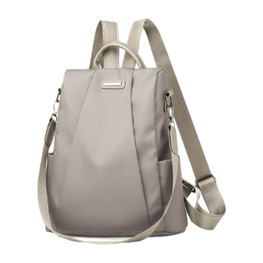 Women Large Capacity Anti-Theft Bag Travel Oxford Cloth Backpack Grey
