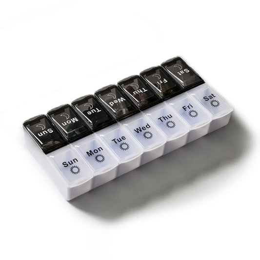 14 Slot 7 Day Pill Box Dispenser AM/PM Medicine Weekly Planner Organiser
