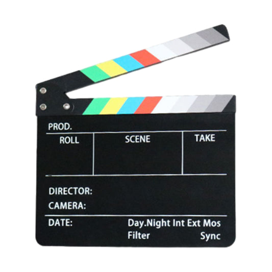 Acrylic Movie Film Clapboard Action Scene Slate Clapperboard Black