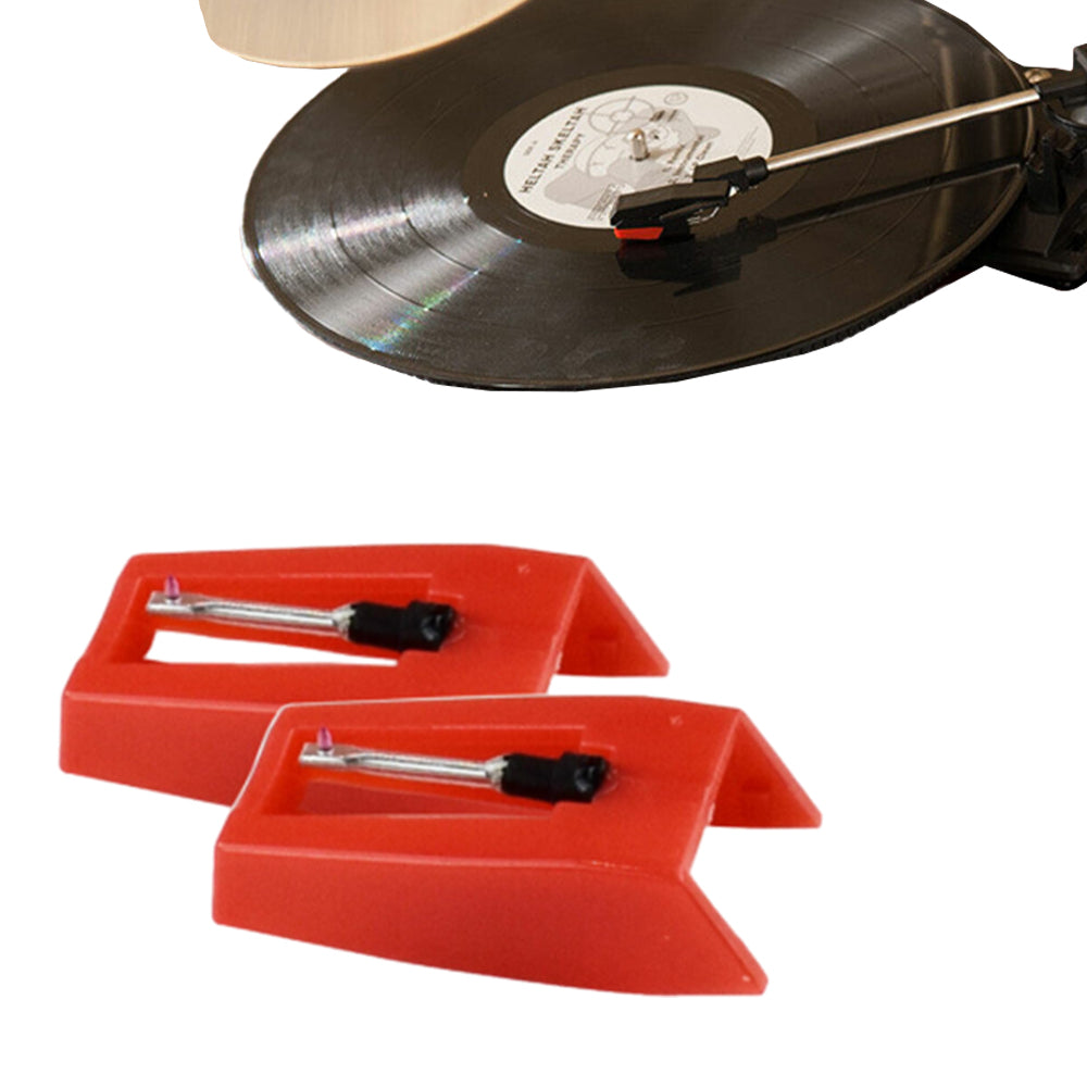 2Pcs Ruby Record Player Turntable Phonograph Audio Replacement Stylus Needle