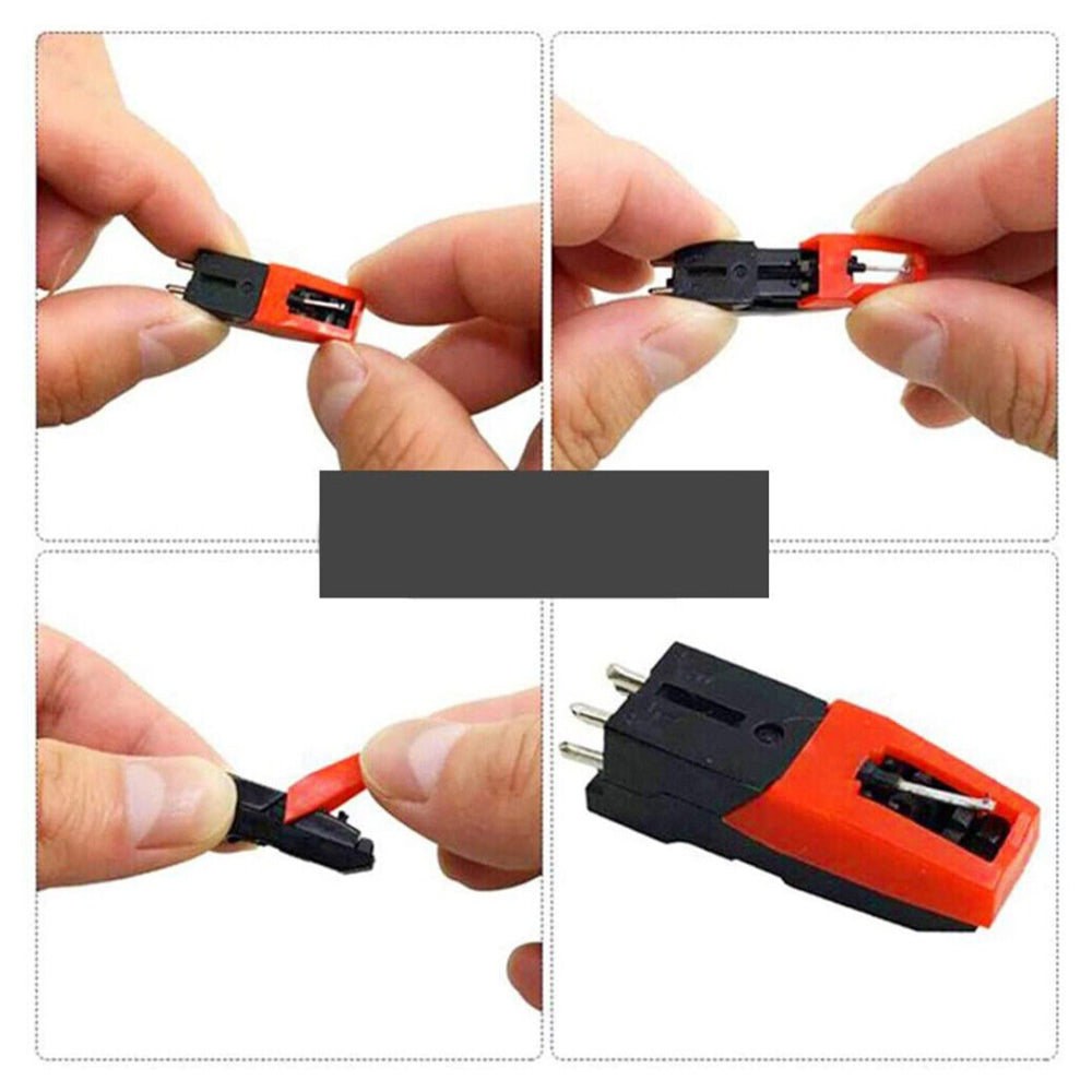 2Pcs Ruby Record Player Turntable Phonograph Audio Replacement Stylus Needle