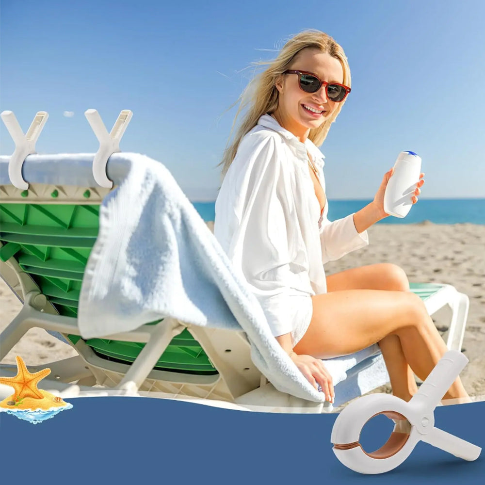 8Pcs Clothespins Clips Peg Large Hanging Clamps Clothes Beach Towel Drying Rack