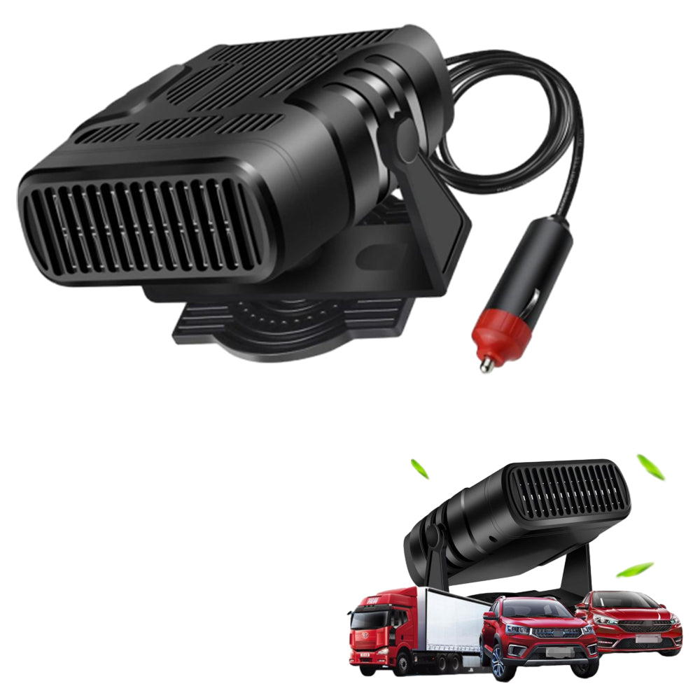 24V Car Heater Portable Car Cool Fan Defogger Windscreen Demister Defroster