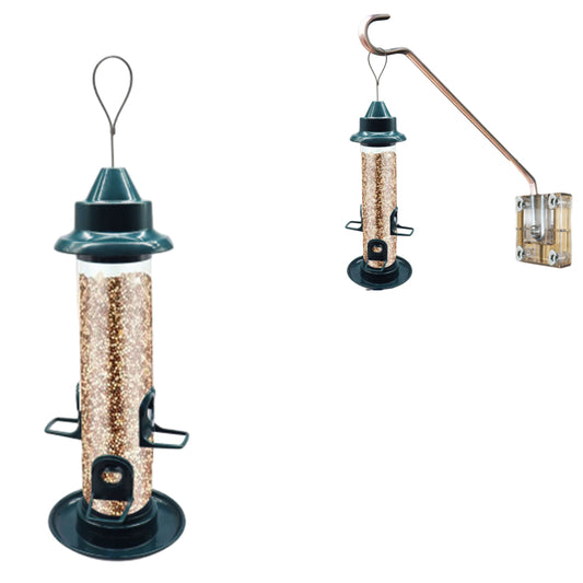 Bird Feeder Container Outdoor Garden Squirrel-Be-Gone Wild Bird Hanging Feeder