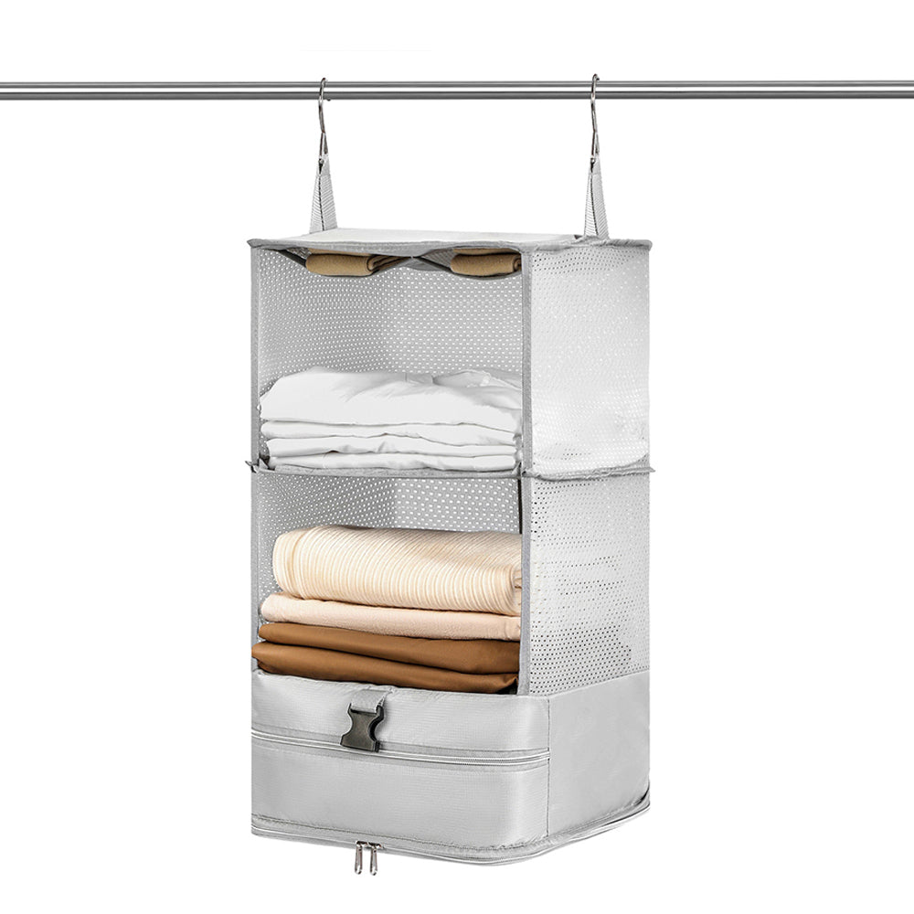 Portable Travel Camping Hanging Luggage Organizer Foldable Packing Cube L