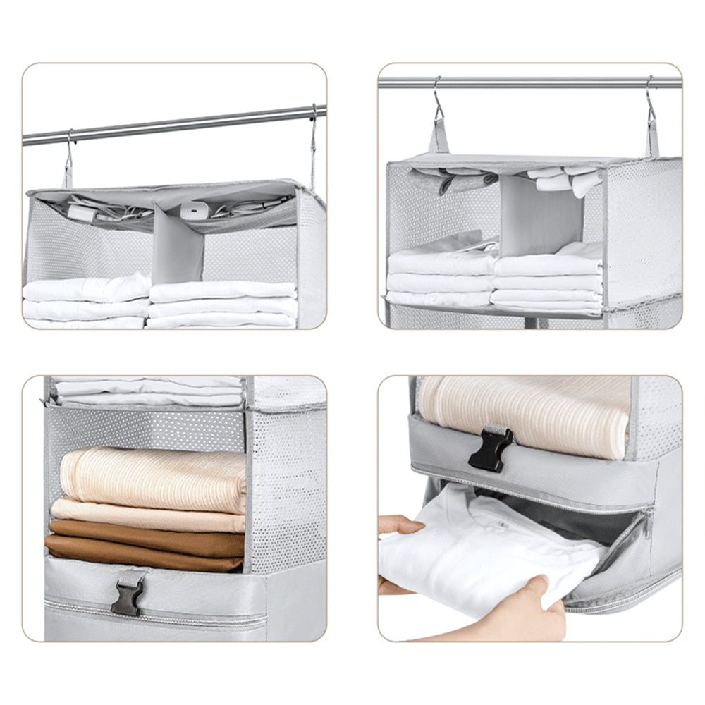 Portable Travel Camping Hanging Luggage Organizer Foldable Packing Cube XL