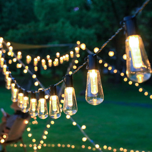 5m Solar Light LED Festoon String Light Outdoor Dimmable Party Patio Lamp