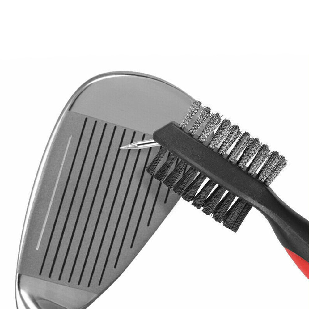 Golf Club Brush Cleaner Golf Towel Groove Cleaning Tool Kit Golf Accessories Red