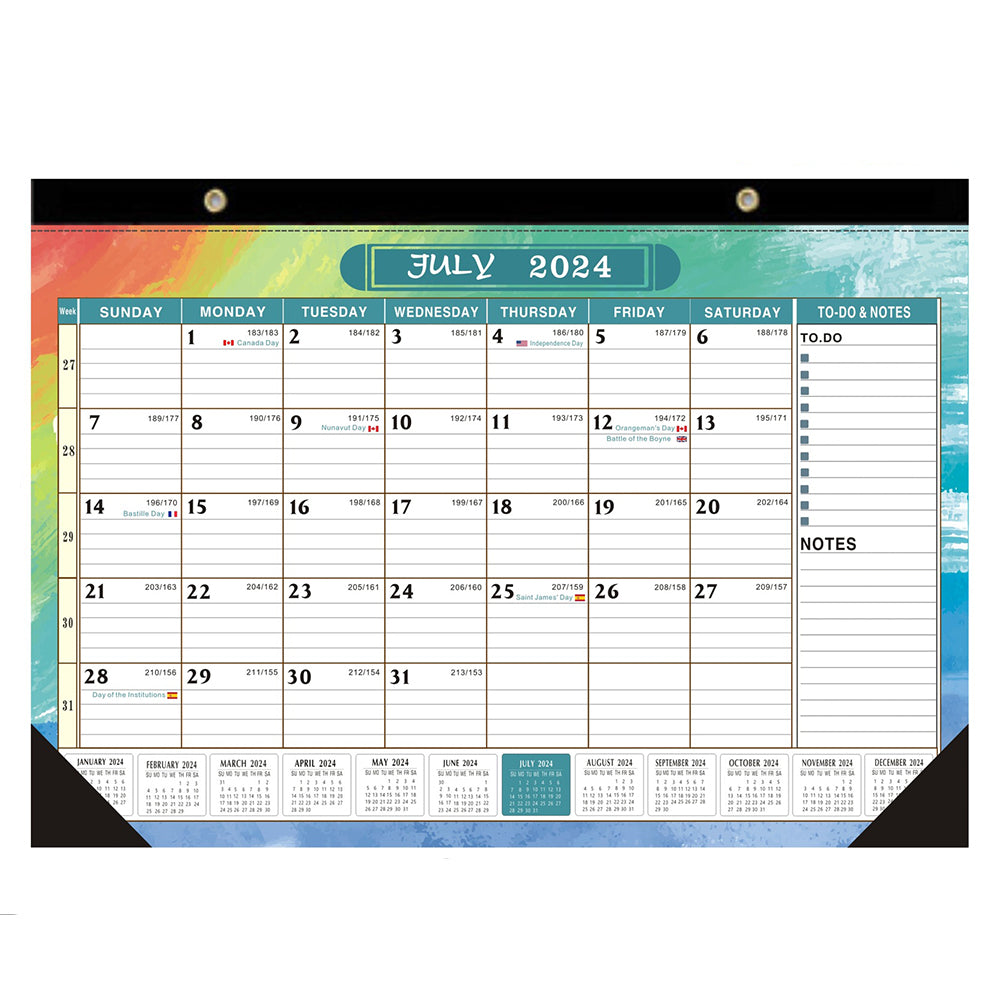 2024-2025 Calendar 18 Months Wall Hanging Calendar Poster Printing Planner ST1