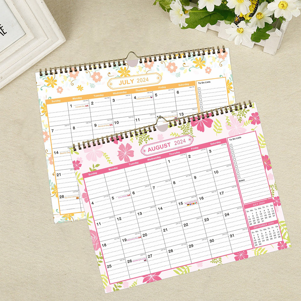 2024-2025 Calendar 18 Months Wall Hanging Calendar Poster Printing Planner ST2