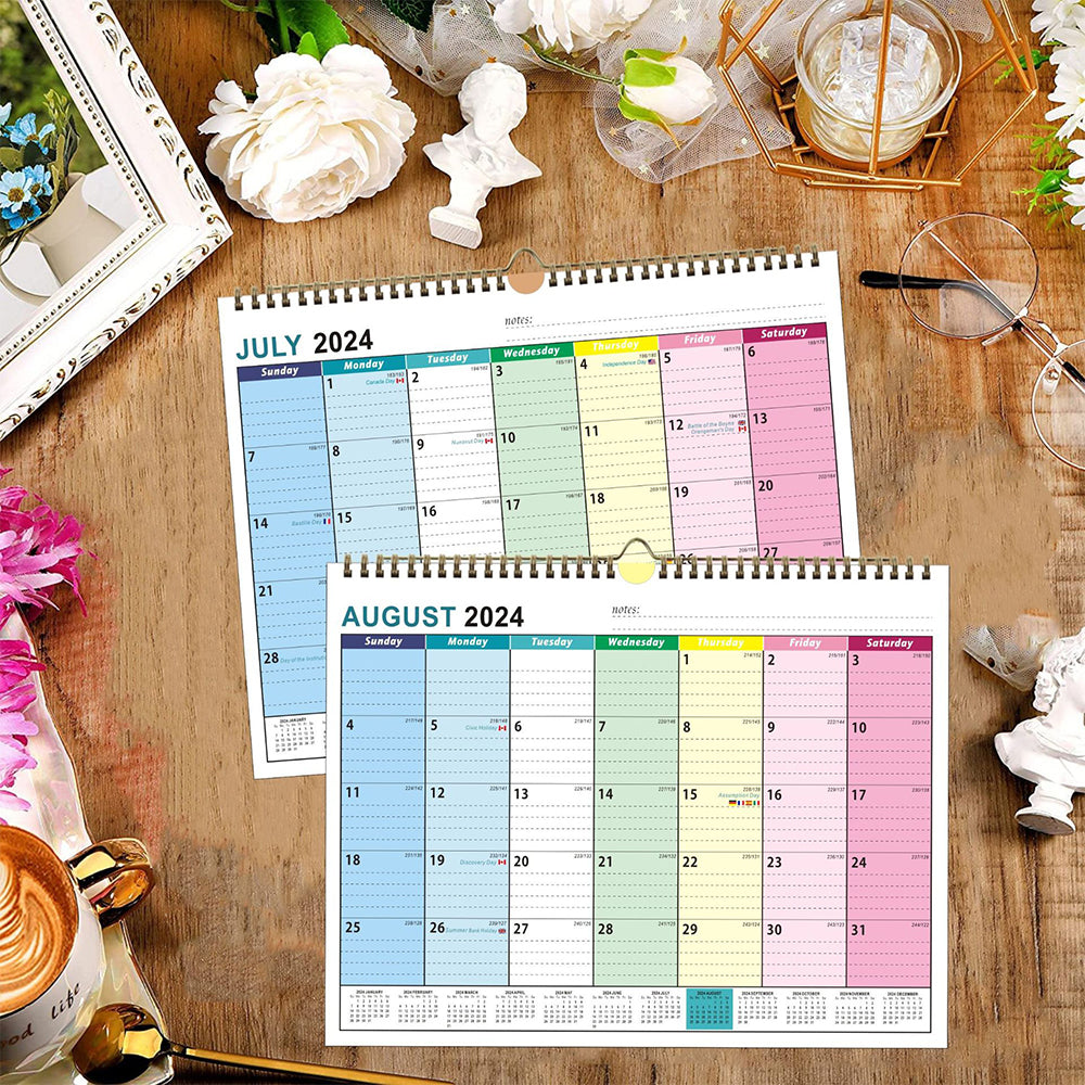 2024-2025 Calendar 18 Months Wall Hanging Calendar Poster Printing Planner ST3