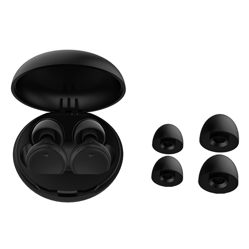 Soft Silicone Ear Plugs Noise Reduction Reusable Study Sleeping Ear Plugs Black