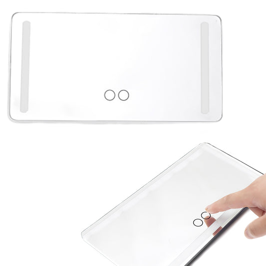 Car Sun Visor LED Vanity Mirror with 3 Light Modes Dimmable Touch Screen White