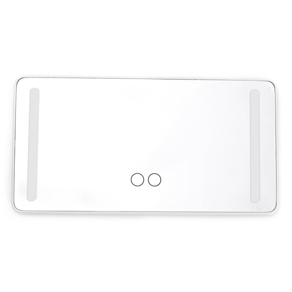 Car Sun Visor LED Vanity Mirror with 3 Light Modes Dimmable Touch Screen White