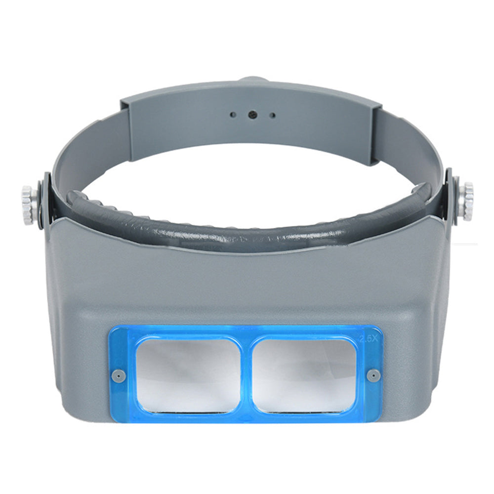 Head Wearing Magnifying Glass Double Optical Magnifier with 4 Lens Loupe