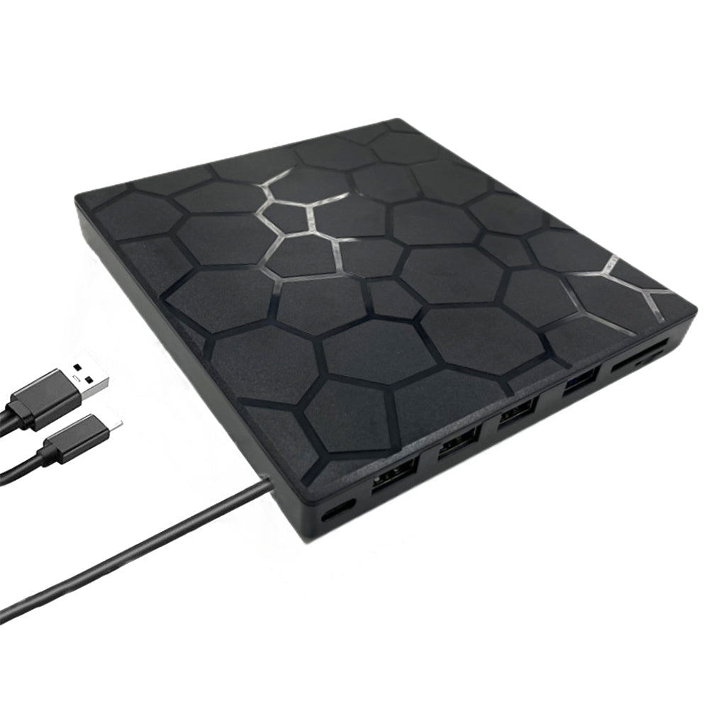 External DVD Drive 7 in 1 USB3.0 Type C CD Player Burner Reader Writer