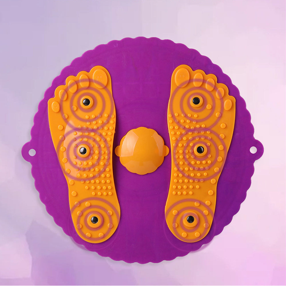 Waist Twisting Disc Twist Board 6 Magnets Fitness Massage Balance Board Purple