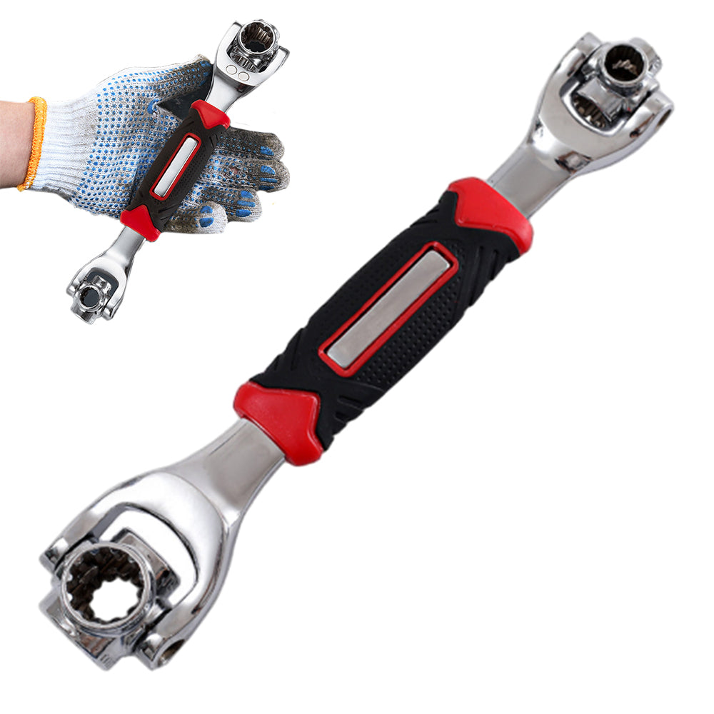 52 in 1 Multifunction Universal Socket Spanner Wrench 360 Degree Rotating Head