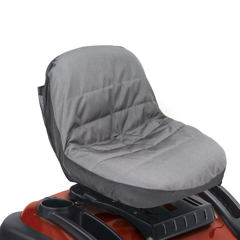 2Pcs Riding Lawn Mower Seat Cover Tractor Seat Cover with Mesh Storage Bag