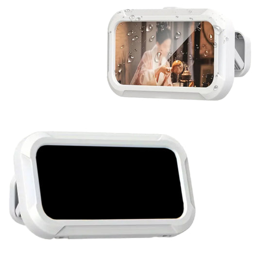 360 Degree Rotation Water-Resistant Bathroom Shower Phone Holder Box White