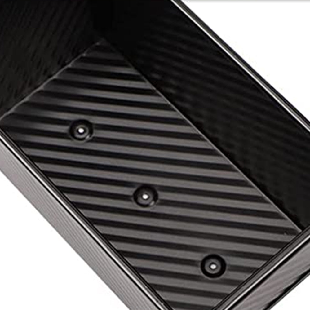 Non-Stick Toast Box Loaf Pan with Lid Bakeware Bread Toast Mold Black